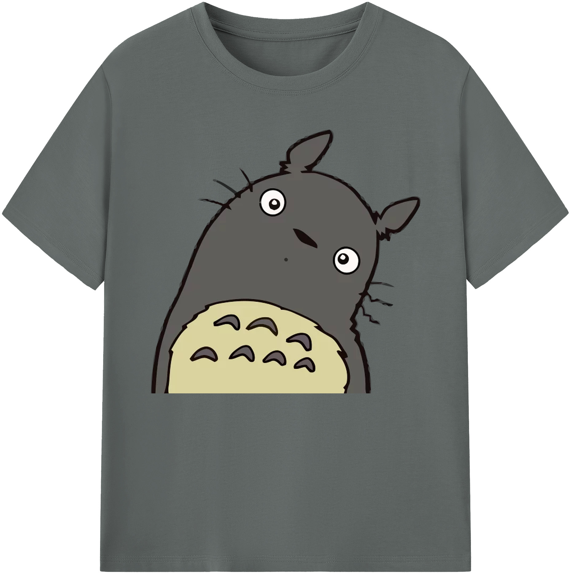 （画像用） となりのトトロ 草壁メイ 草壁サツキ My Neighbor Totoro Satsuki Kusakabe Mei Kusakabe 綿100％ メンズ半袖Tシャツ｜肌触りやわらか＆通気性